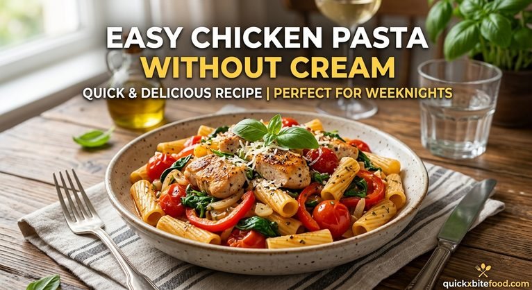 Easy Chicken Pasta Without Cream