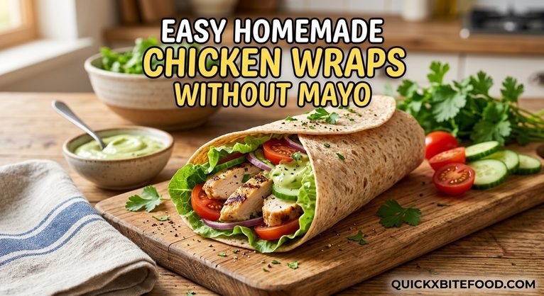 Easy Homemade Chicken Wraps Without Mayo