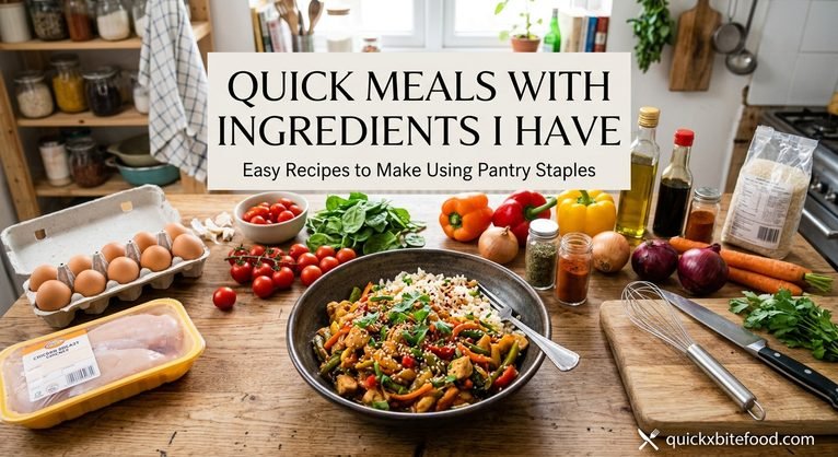 Quick Meals With Ingredients I Have: Easy Recipes for Busy Days