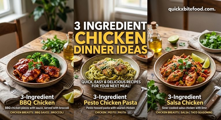 3 Ingredient Chicken Dinner Ideas: Easy, Delicious Meals for Busy Nights