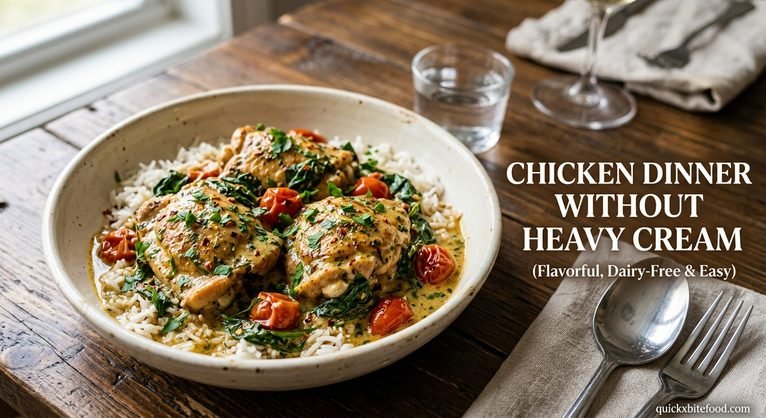 Chicken Dinner Without Heavy Cream: Easy, Creamy, and Flavorful Ideas