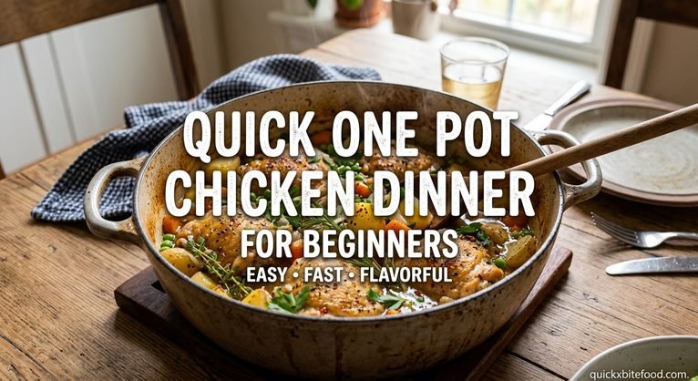 Quick One Pot Chicken Dinner for Beginners